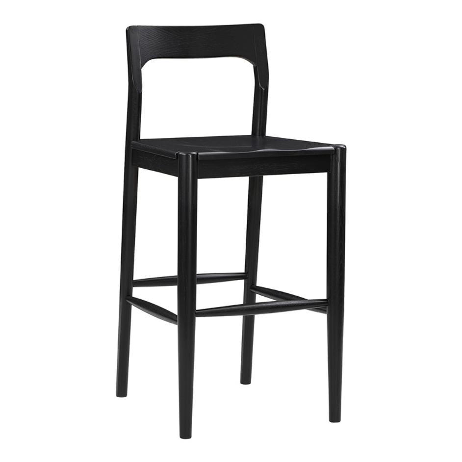 OWING BARSTOOL BLACK by Moes Home
