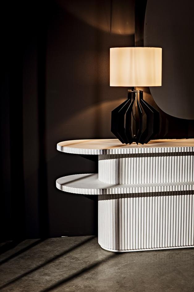 Parker Console, White Wash by Noir Furniture