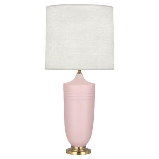 Matte Woodrose Michael Berman Hadrian Table Lamp by Robert Abbey