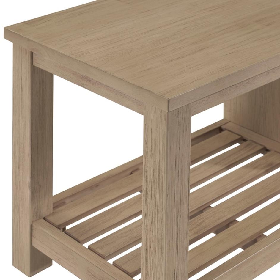 Tiburon KD TV Bench, Drifted Sand by New Pacific Direct