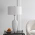 Strauss White Ceramic Table Lamp by Uttermost