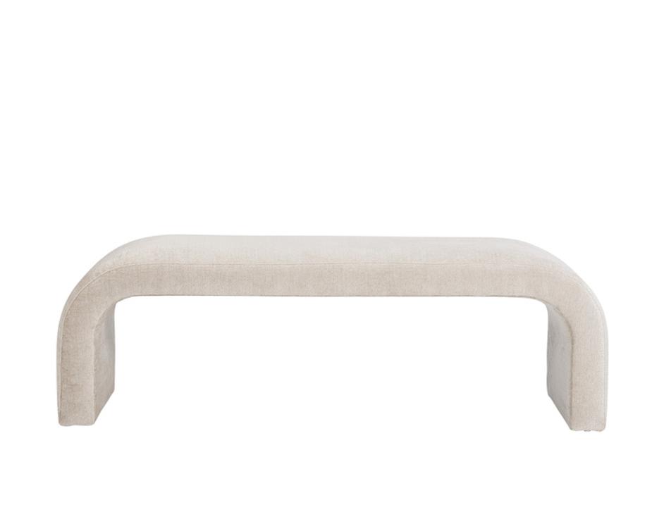 NAHARA BENCH - BERGEN TAUPE by Sunpan