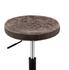 Eaton Gaslift Bar Stool In Vintage Coffee Brown by New Pacific Direct