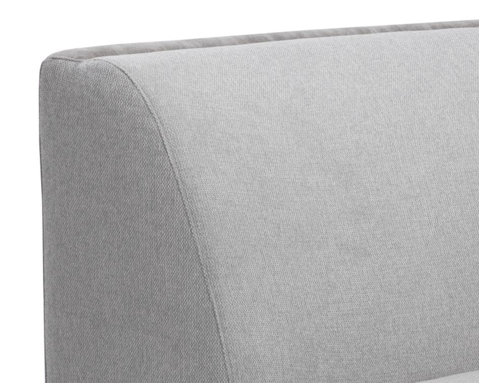 JACLYN MODULAR - ARMLESS CHAIR - EGYPT LIGHT GREY / DANNY MEDIUM GREY by Sunpan