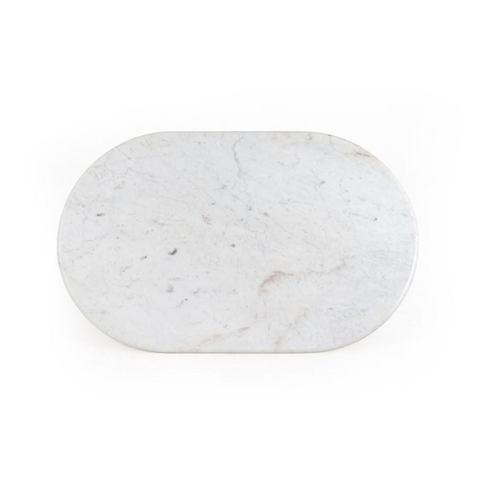 Oranda Coffee Table in Polished White by FOUR HANDS