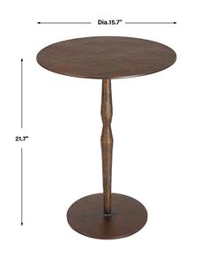 Industria Copper Bronze Accent Table by Uttermost