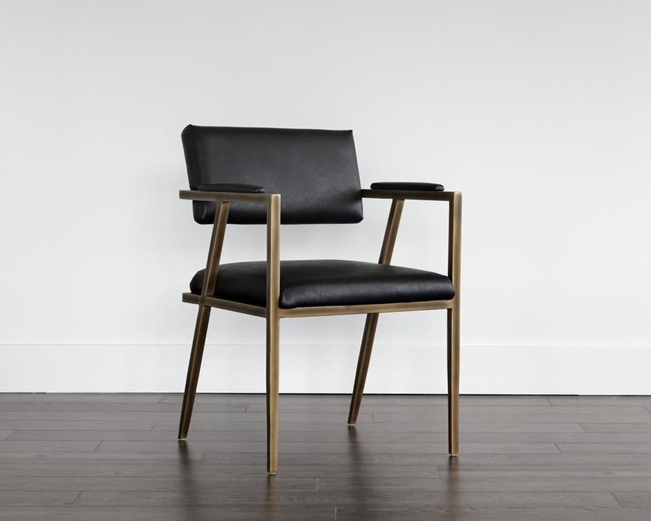 Ventouz Armchair - Vintage Black by Sunpan