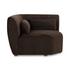 Amelia Corner Chair Espresso by Moes Home