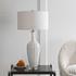 Strauss White Ceramic Table Lamp by Uttermost