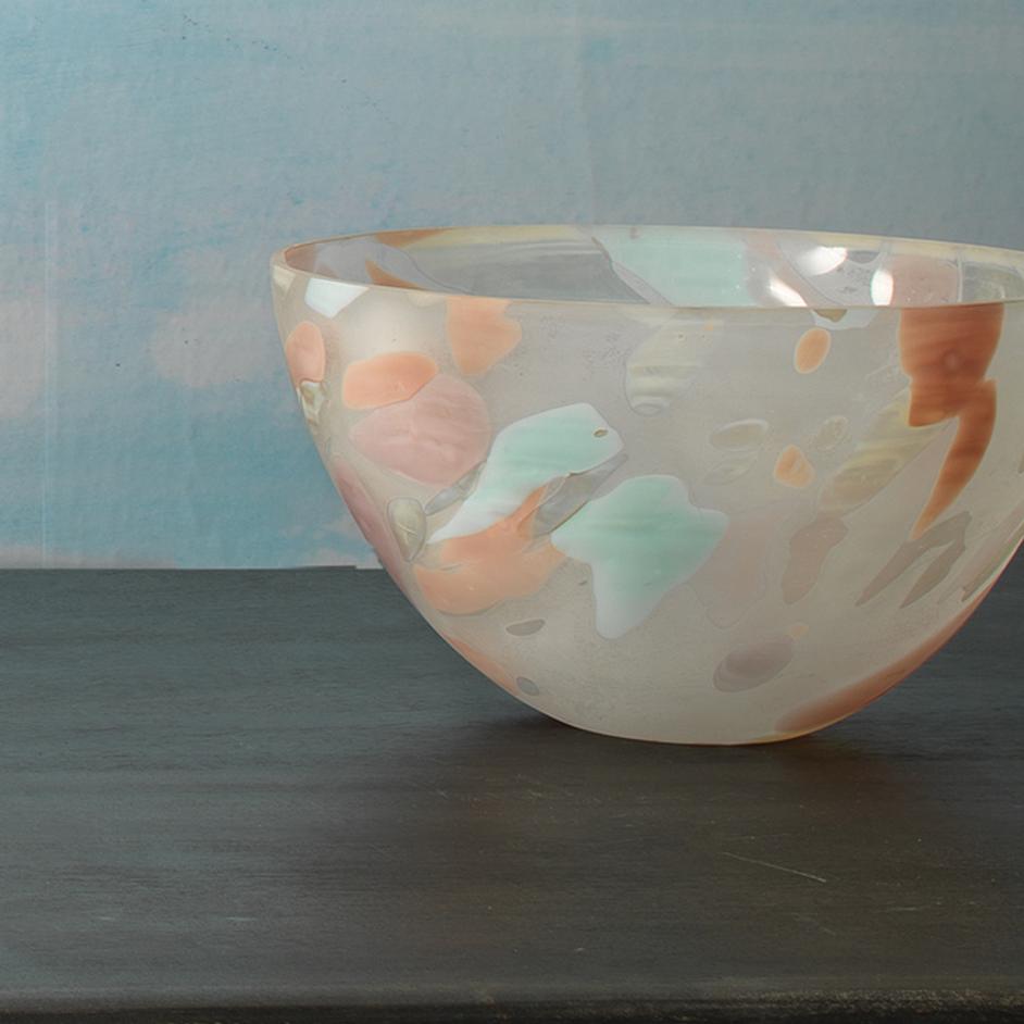 Watercolor Glass Decorative Bowl, Medium by Jamie Young