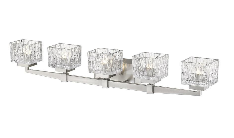 Rubicon 5 Light Vanity in Brushed Nickel Finish by Z-Lite