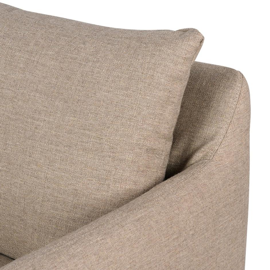 Banks Slipcover Swivel Chair - Alcala Taupe by Four Hands