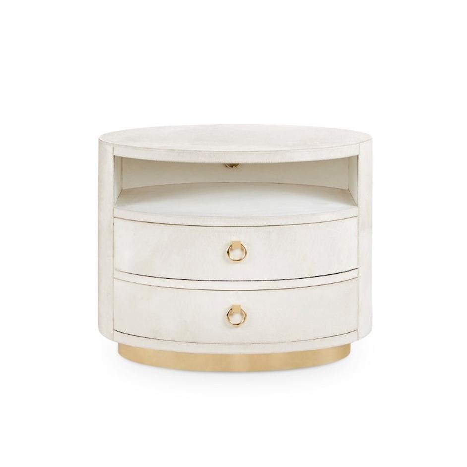 JULIUS 2-DRAWER SIDE TABLE, WHITE by Villa & House