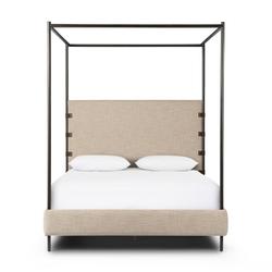 Anderson Canopy Queen Bed - Palm Ecru by Four Hands