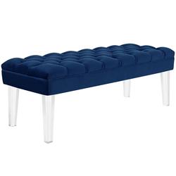 Percival Performance Velvet Bench In Navy by Modway Furniture