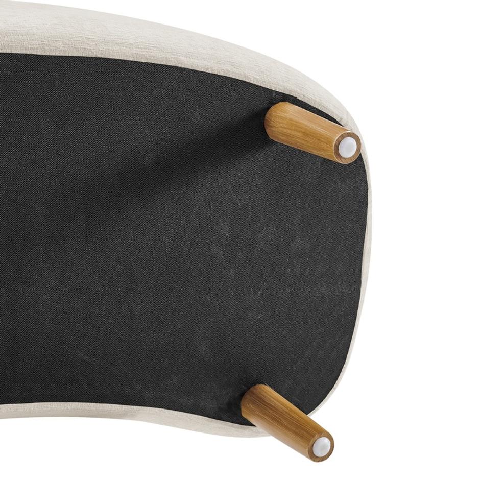 Leony Chenille Storage Bench, Seneca Beige  by New Pacific Direct