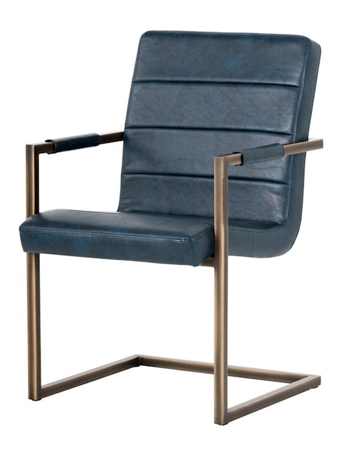 JAFAR ARMCHAIR - VINTAGE BLUE by Sunpan