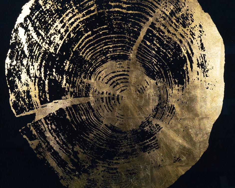 TIME LINES (SET OF 4) - 30" X 30" - CHARCOAL FRAME by Sunpan