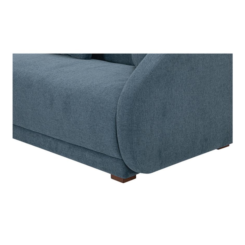 Fraser Right Arm Facing Sofa Deep Blue by Moes Home