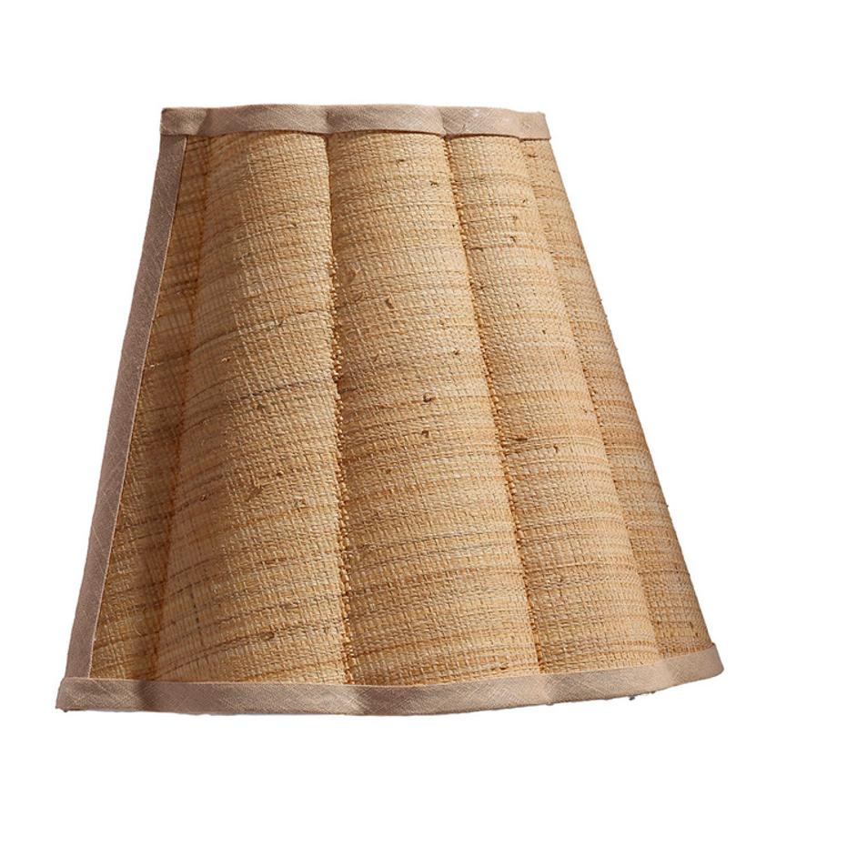 Scalloped 1-Light Wall Sconce, Raffia by Jamie Young