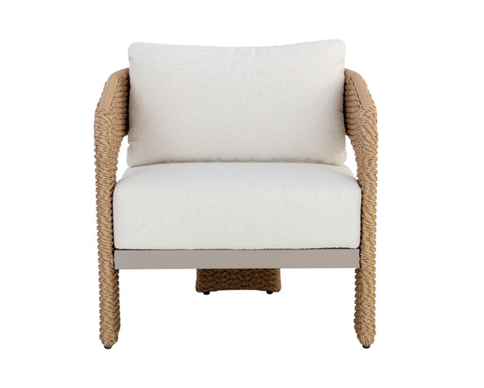 PYLOS LOUNGE CHAIR - NATURAL - LOUIS CREAM by Sunpan