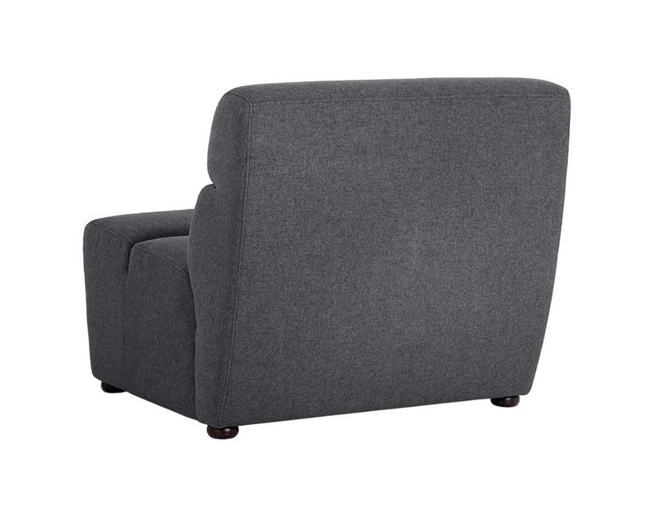 Cornell Modular - Armless Chair - Polo Club Kohl Grey by Sunpan