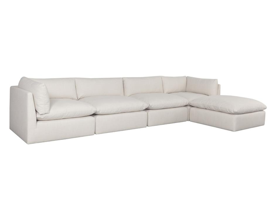 REVE MODULAR - OTTOMAN - EFFIE LINEN by Sunpan