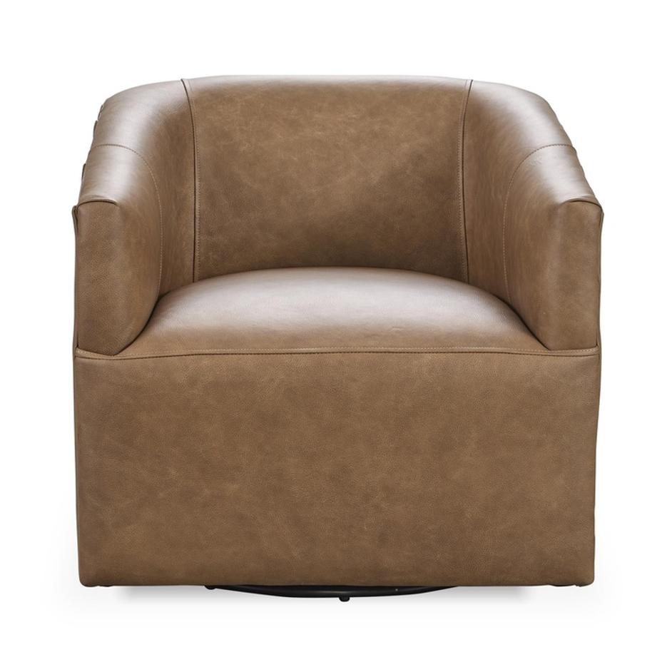 Vernon Leather Swivel Chair El Paso by Classic Home