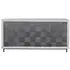 Checkerboard 4 Door Gray Cabinet by Uttermost