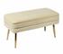Ziva Cream Velvet Storage Bench by tov furniture
