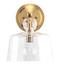 Hudson Glass Wall Sconce, Brass by Jamie Young