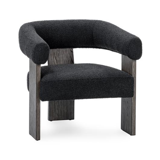 Julina Upholstered Accent Chair Charcoal by Classic Home