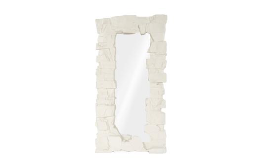 Rocky Ridge Dress Mirror, White Stone by Phillips Collection