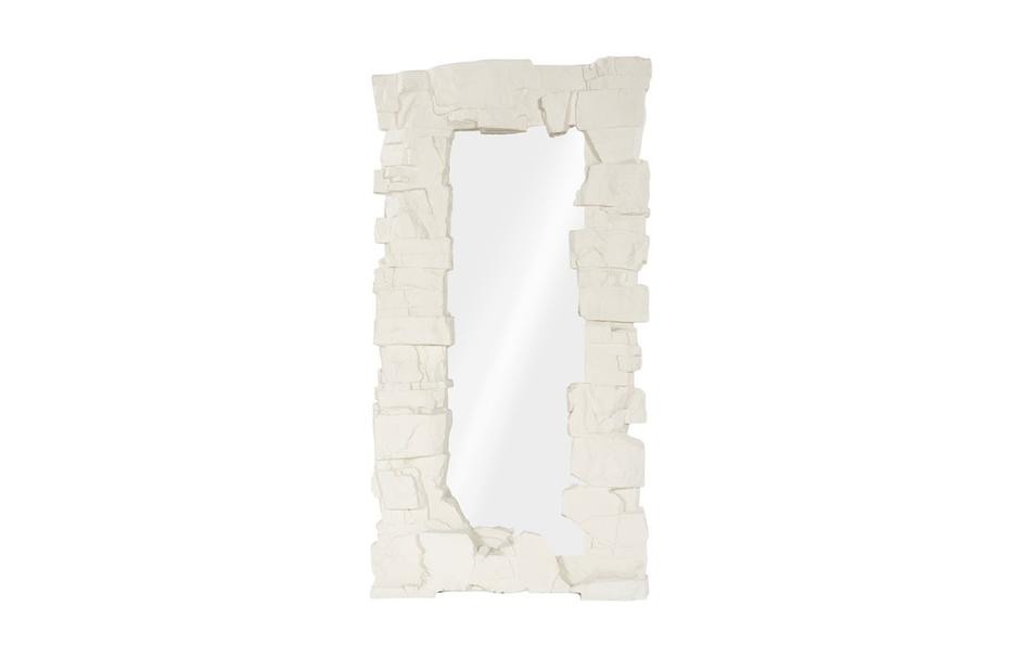 Rocky Ridge Dress Mirror, White Stone by Phillips Collection