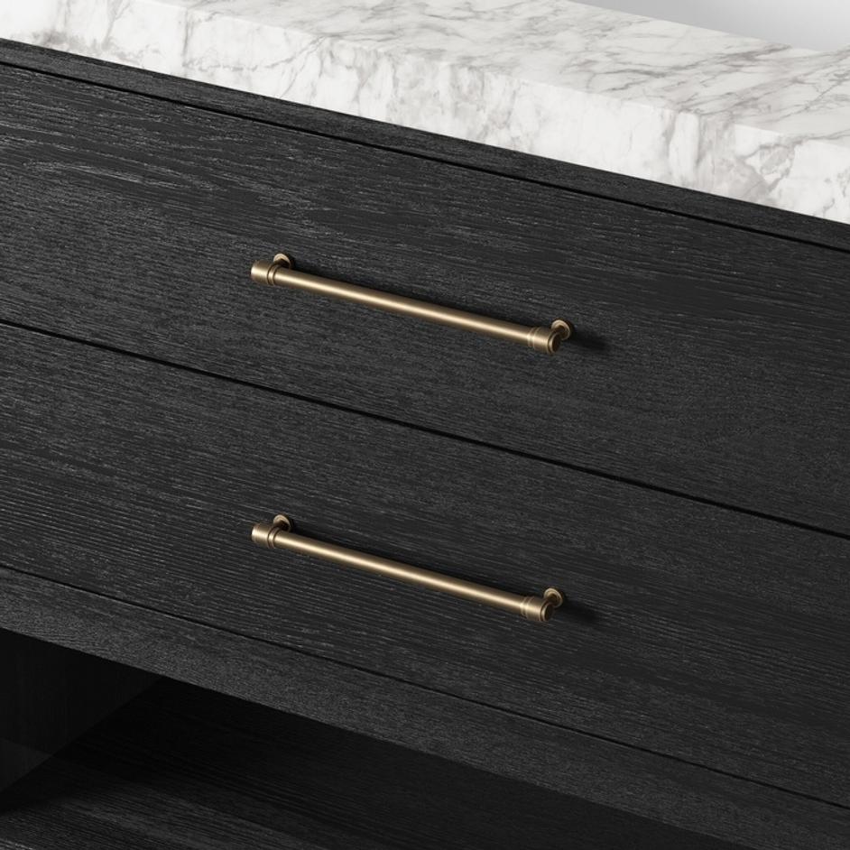 Anthem Single Vanity - Black Wash Oak Veneer by Four Hands