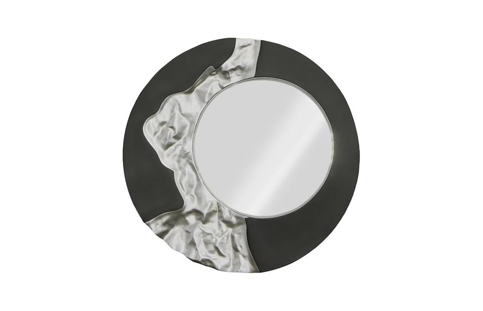 Mercury Mirror, Black, Silver Leaf by Phillips Collection