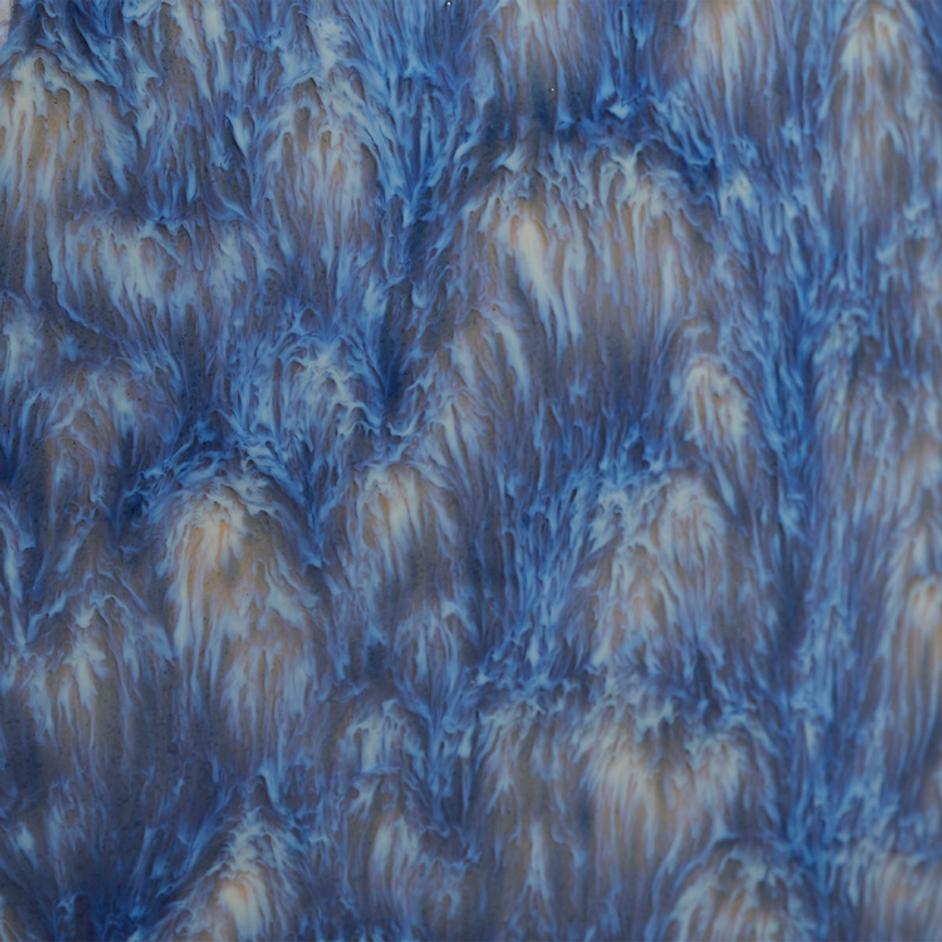 Raindrop Ceramic Table Lamp with Linen Shade, Blue by Jamie Young