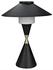 Lucia Table Lamp, Black Steel with Mb Detail by Noir Furniture
