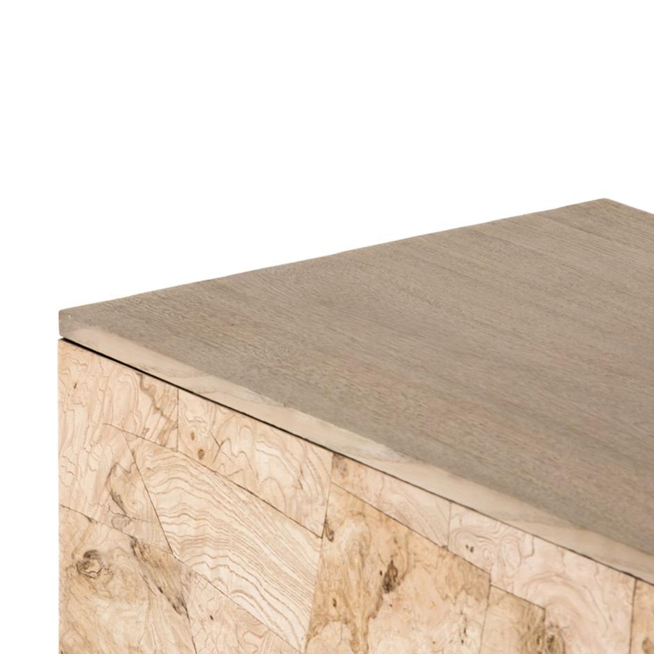 Journey 6 Drawer Dresser In Bleached Burl by FOUR HANDS