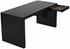 Alvaro Ebony Walnut Desk in Matte Black Steel by Noir Furniture