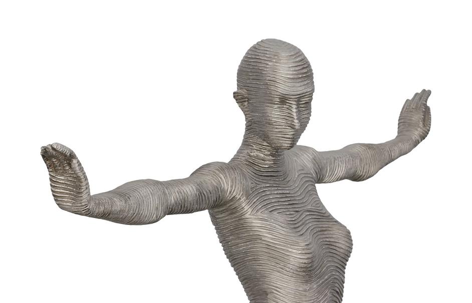 Outstretched Arms Standing Sculpture, Aluminum by Phillips Collection
