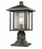Aspen 1 Light Outdoor in Oil Rubbed Bronze Finish by Z-Lite