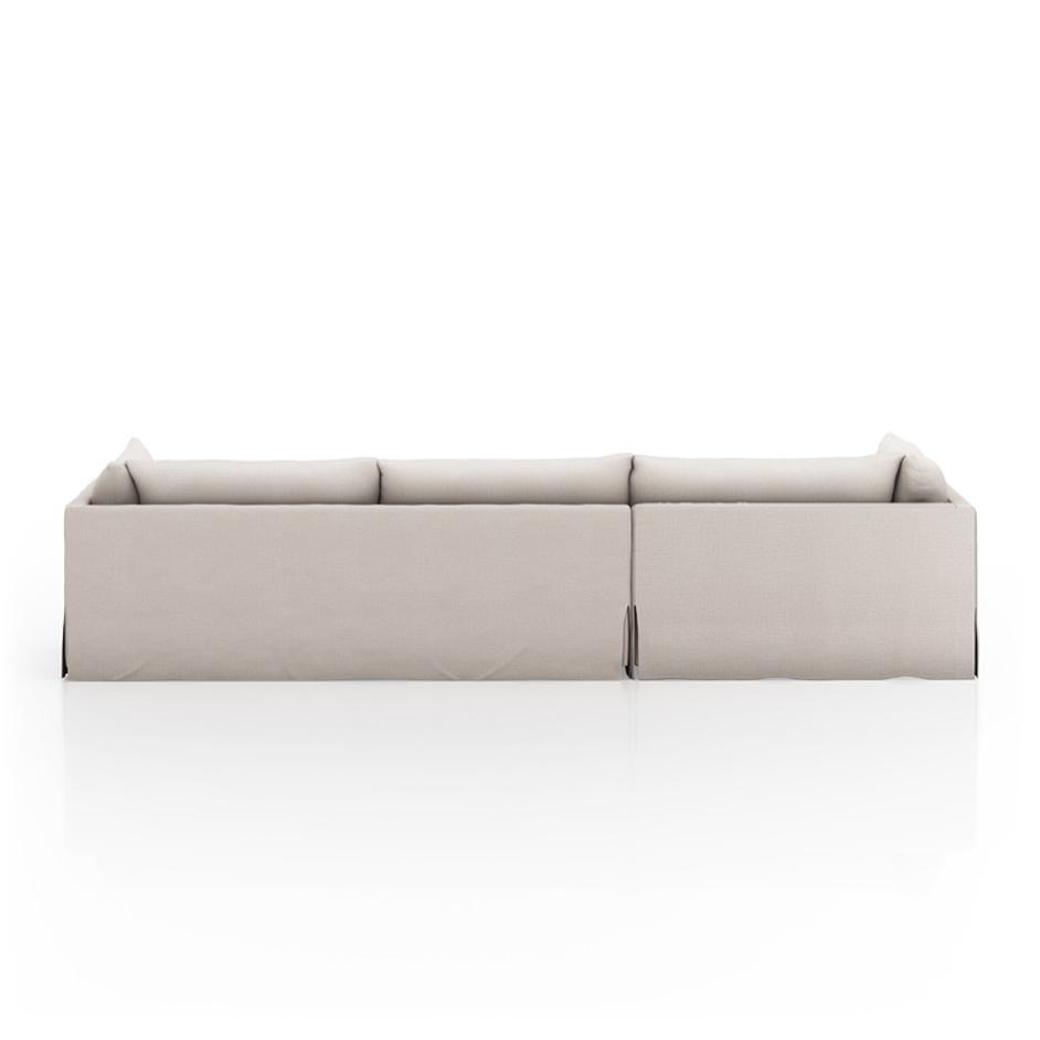 Habitat 2Pc Laf Sectional In 133'' In Moon by FOUR HANDS