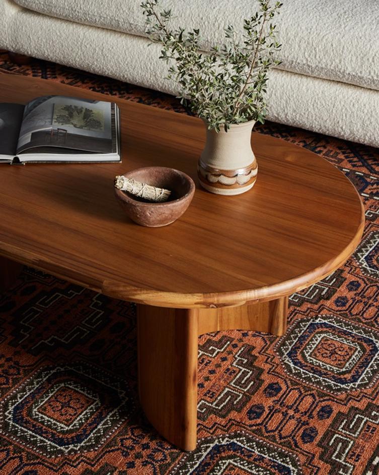 Paden Coffee Table In Sandy Acacia by FOUR HANDS
