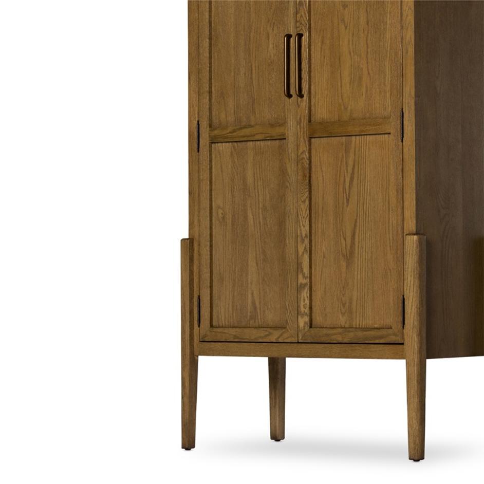 Tolle Panel Door Cabinet In Drifted Oak Sld by FOUR HANDS