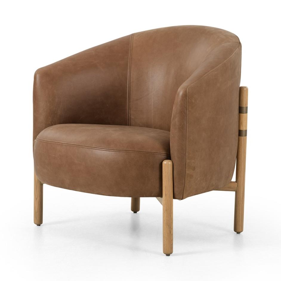 Enfield Chair In Palermo Cognac by FOUR HANDS
