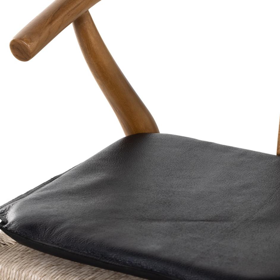 Muestra Stool W Cushion In Natural In Bar by FOUR HANDS