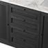Millie Double Vanity - Satin Drifted Black Veneer by Four Hands