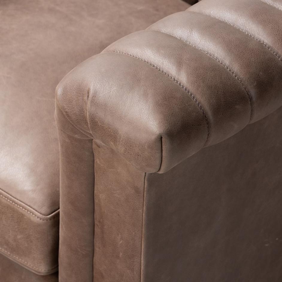 Watson Swivel Chair in Palermo Cigar by FOUR HANDS