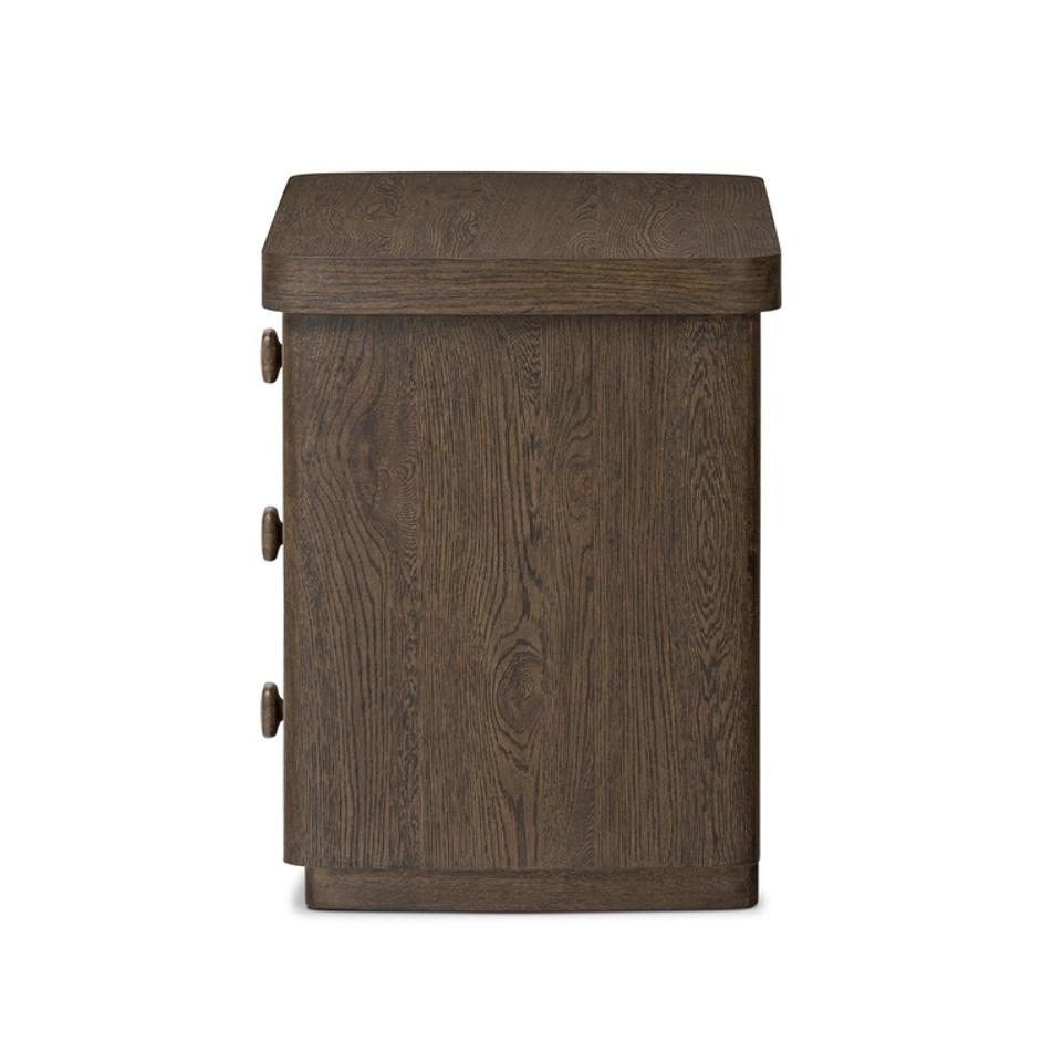 Valen Nightstand - Rustic Brown Oak Veneer by Four Hands